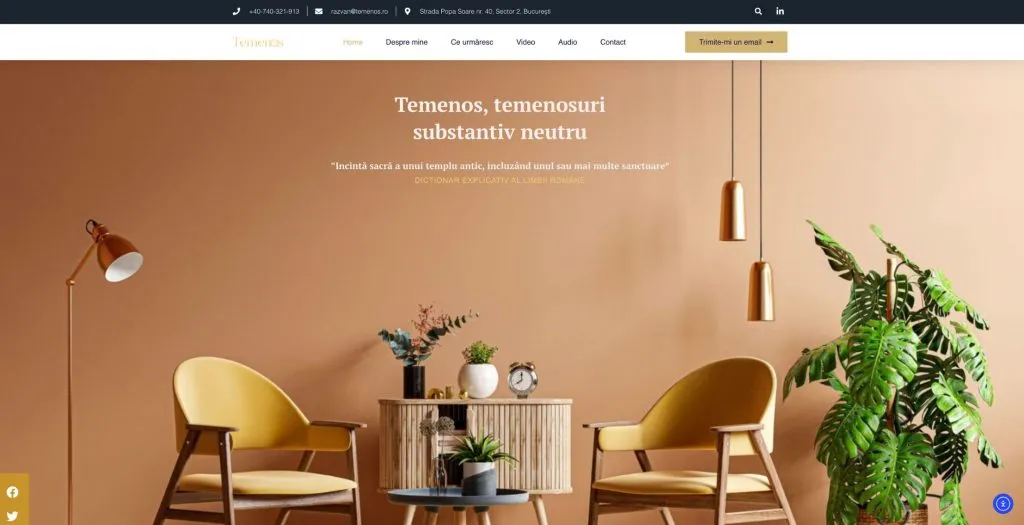 Temenos.ro – proiect realizat de Apostrof